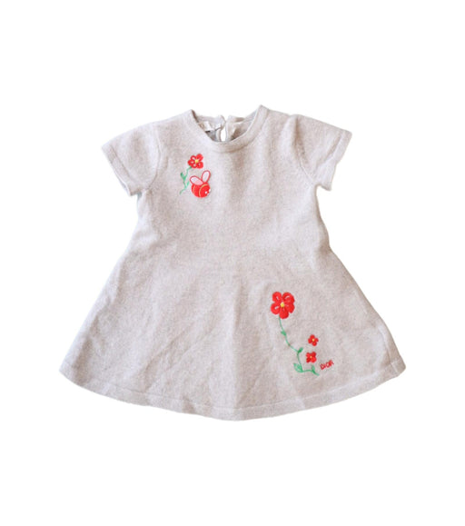 A Grey Short Sleeve Dresses from Dior in size 12-18M for girl. (Front View)