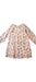 A Pink Long Sleeve Dresses from Velveteen in size 8Y for girl. (Front View)