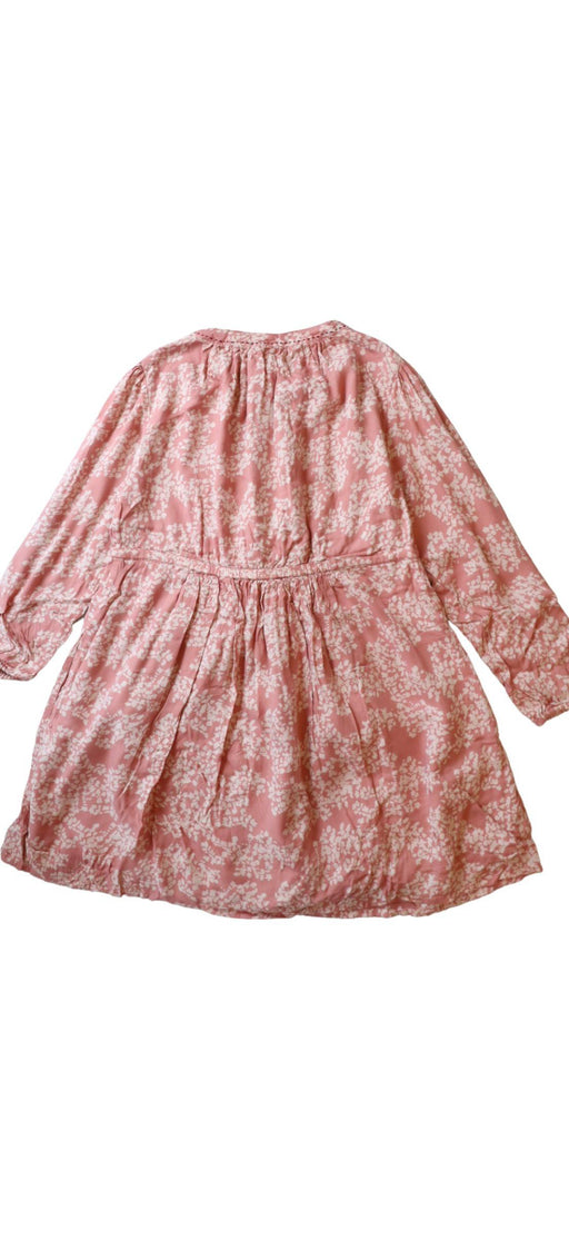 A Pink Long Sleeve Dresses from Velveteen in size 8Y for girl. (Back View)