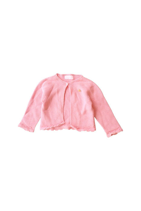 A Pink Cardigans from Mayoral in size 6-12M for girl. (Front View)