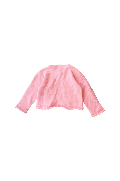 A Pink Cardigans from Mayoral in size 6-12M for girl. (Back View)