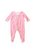 A Pink Onesies from Petit Bateau in size 6-12M for girl. (Front View)