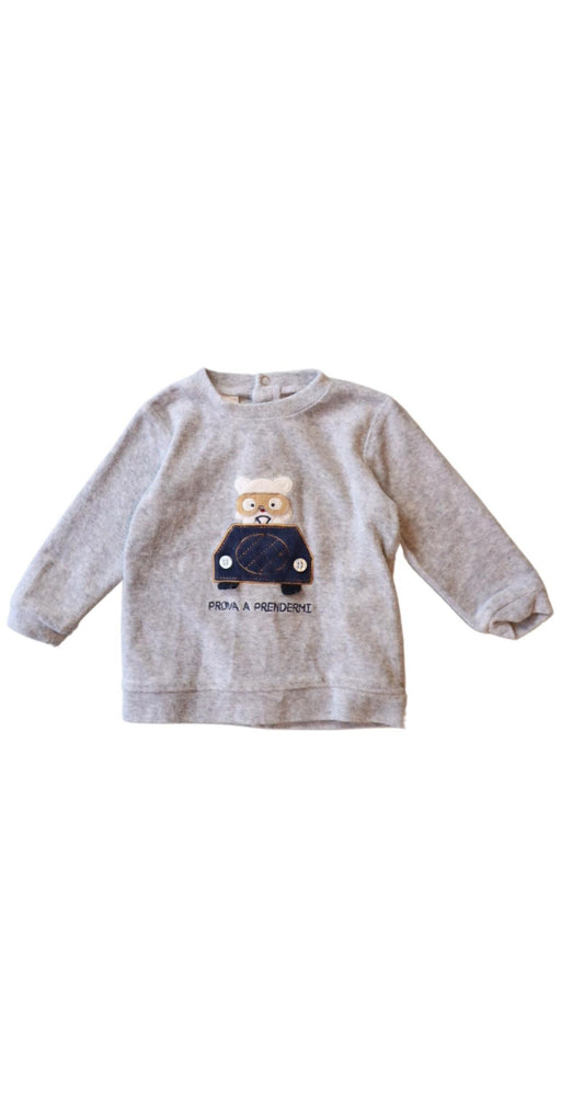 A Grey Crewneck Sweatshirts from iDO in size 6-12M for boy. (Front View)