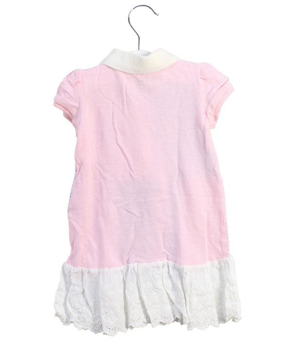 A Pink Short Sleeve Dresses from Ralph Lauren in size 6-12M for girl. (Back View)