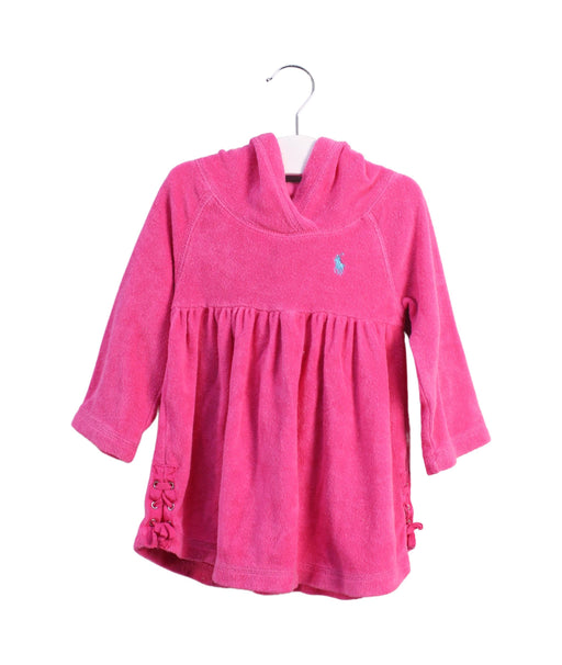 A Pink Long Sleeve Dresses from Ralph Lauren in size 6-12M for girl. (Front View)