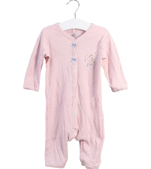 A White Long Sleeve Jumpsuits from Petit Bateau in size 6-12M for girl. (Front View)