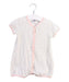 A White Short Sleeve Rompers from Petit Bateau in size 6-12M for girl. (Front View)