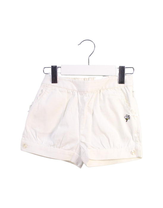 A White Shorts from Nicholas & Bears in size 4T for girl. (Front View)