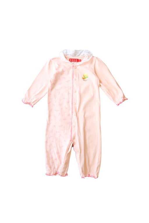 A Pink Long Sleeve Jumpsuits from ELLE in size 12-18M for girl. (Front View)