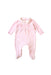 A Pink Onesies from Jojo Maman Bébé in size 6-12M for girl. (Front View)