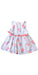 A Blue Sleeveless Dresses from Joules in size 6-12M for girl. (Back View)