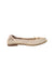 A Beige Flats from Step2wo in size 7Y for girl. (Back View)