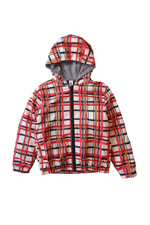 A Red Lightweight Jackets from Petit Bateau in size 8Y for boy. (Front View)