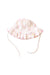 A White Sun Hats from Kissy Kissy in size 0-3M for girl. (Front View)