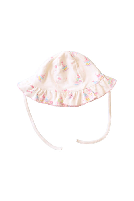 A White Sun Hats from Kissy Kissy in size 0-3M for girl. (Back View)