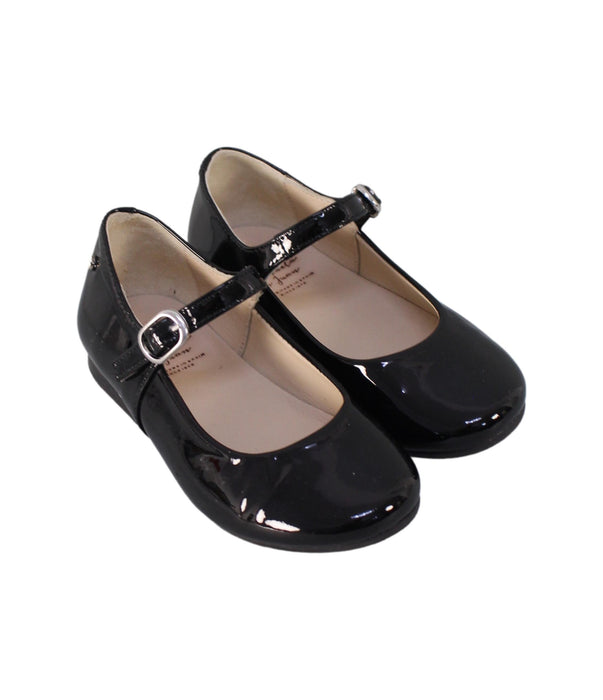 A Black Flats from Manuela de Juan in size 18-24M for girl. (Front View)