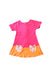 A Pink Short Sleeve Dresses from Mides in size 18-24M for girl. (Front View)