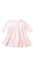 A Pink Long Sleeve Dresses from Kissy Kissy in size 3-6M for girl. (Back View)