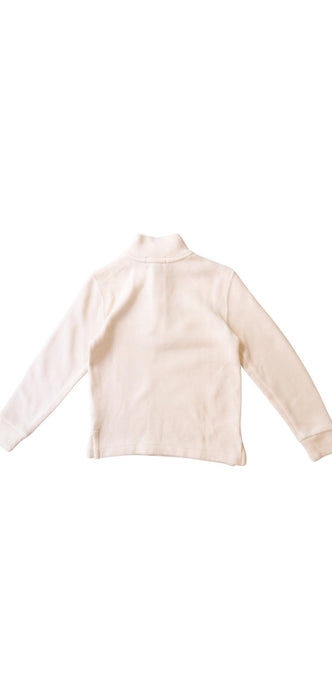 A Ivory Zippered Sweatshirts from Polo Ralph Lauren in size 4T for boy. (Back View)