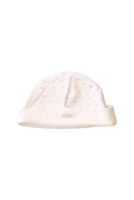 A White Beanies from Mides in size O/S for girl. (Front View)