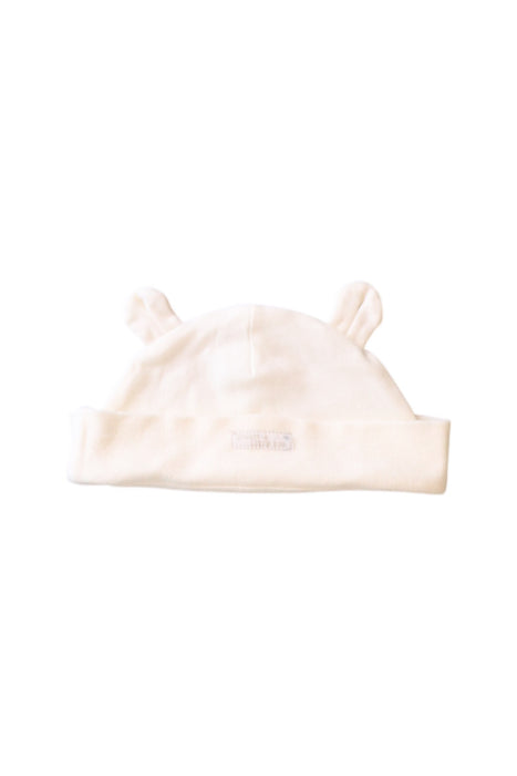 A White Beanies from Mides in size O/S for neutral. (Front View)