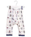 A White Sweatpants from Organic Mom in size 6-12M for boy. (Front View)