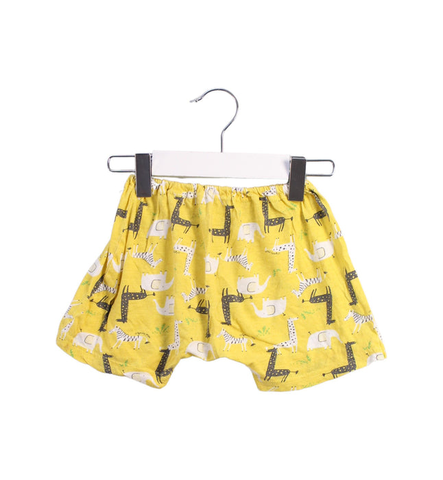 A Yellow Shorts from Organic Mom in size 2T for boy. (Front View)