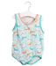 A Green Sleeveless Bodysuits from Organic Mom in size 12-18M for boy. (Front View)