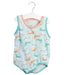A Green Sleeveless Bodysuits from Organic Mom in size 12-18M for boy. (Front View)