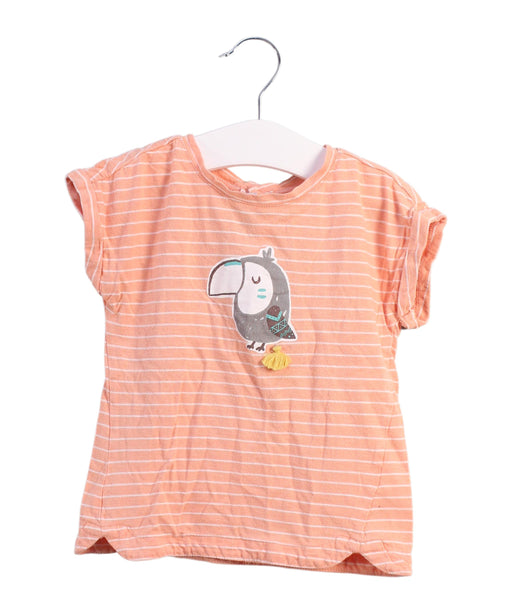 A Orange Short Sleeve Tops from Absorba in size 3T for girl. (Front View)