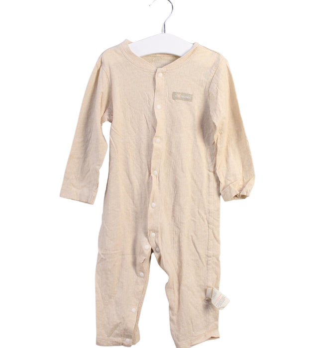 A Beige Long Sleeve Jumpsuits from Natures Purest in size 6-12M for neutral. (Front View)