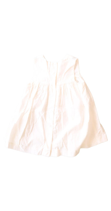 A White Sleeveless Dresses from Petit Bateau in size 6-12M for girl. (Back View)