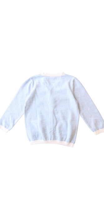 A Blue Cardigans from The Little White Company in size 12-18M for boy. (Back View)