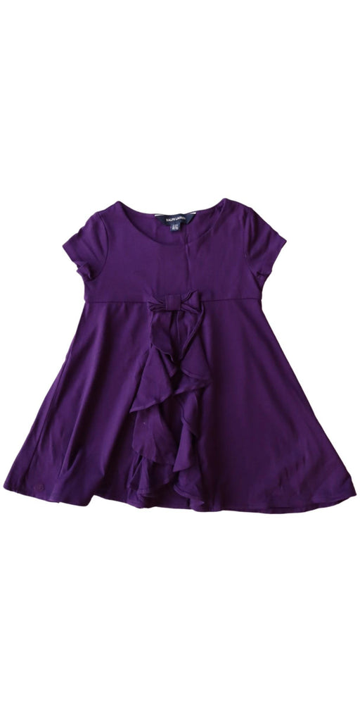 A Purple Short Sleeve Dresses from Ralph Lauren in size 2T for girl. (Front View)