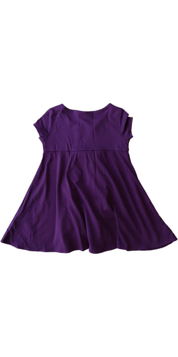 A Purple Short Sleeve Dresses from Ralph Lauren in size 2T for girl. (Back View)