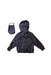 A Black Lightweight Jackets from Chickeeduck in size 4T for boy. (Back View)