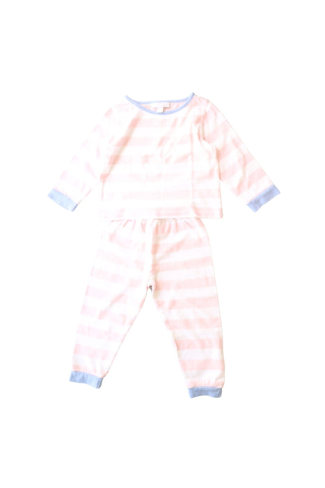 A Pink Pyjama Sets from The Little White Company in size 12-18M for girl. (Front View)