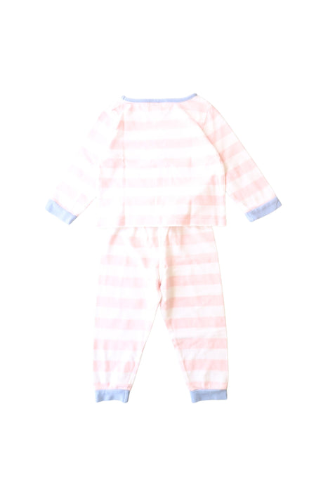 A Pink Pyjama Sets from The Little White Company in size 12-18M for girl. (Back View)