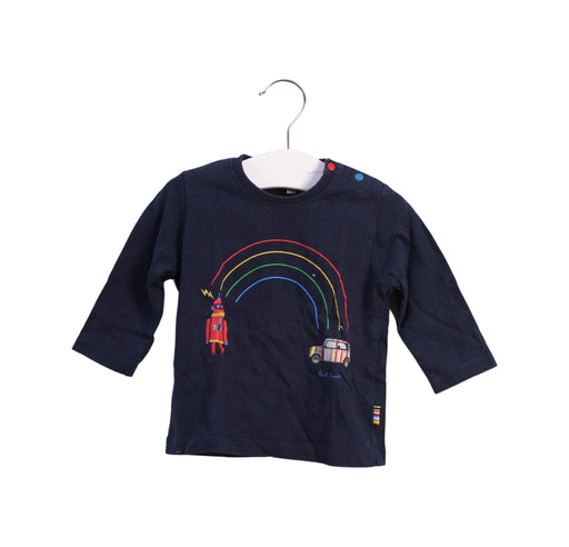 A Blue Long Sleeve Tops from Paul Smith in size 3-6M for boy. (Front View)