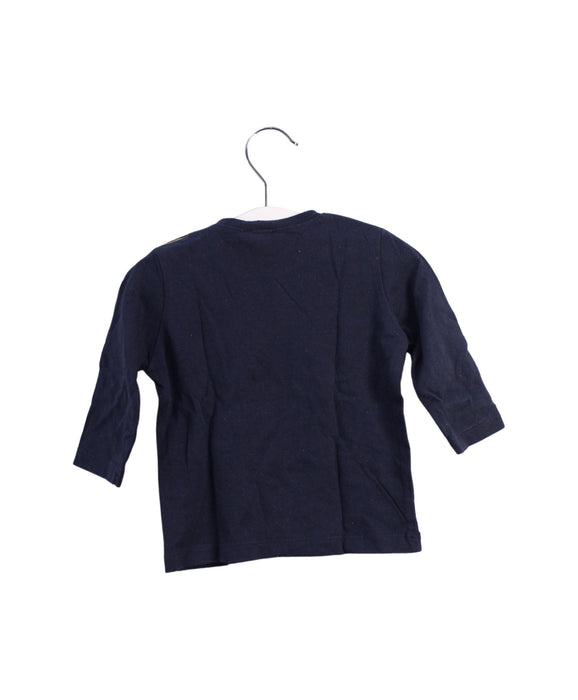 A Blue Long Sleeve Tops from Paul Smith in size 3-6M for boy. (Back View)