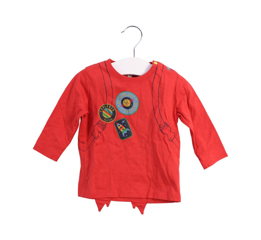 A Red Long Sleeve Tops from Paul Smith in size 3-6M for boy. (Front View)