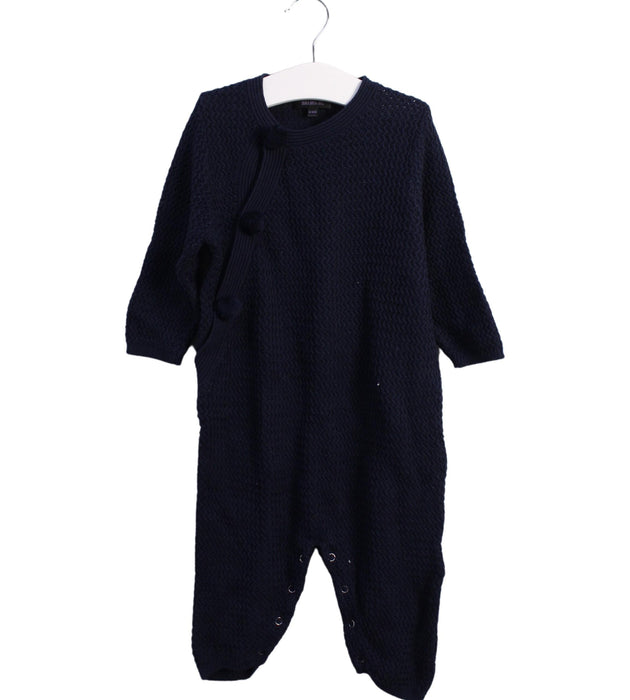 A Black Long Sleeve Jumpsuits from Shanghai Tang in size 12-18M for boy. (Front View)