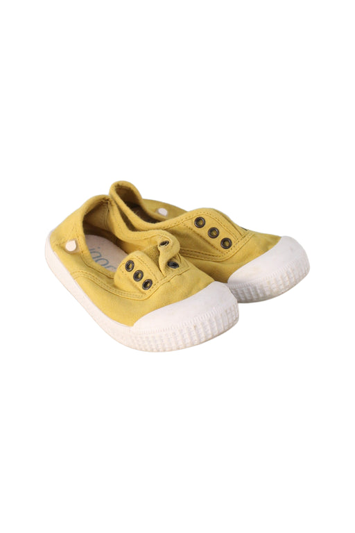 A Yellow Slip Ons from Igor in size 3T for boy. (Front View)