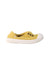 A Yellow Slip Ons from Igor in size 3T for boy. (Back View)