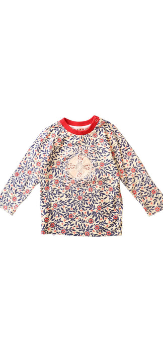 A Blue Long Sleeve Tops from Marni in size 3T for girl. (Front View)