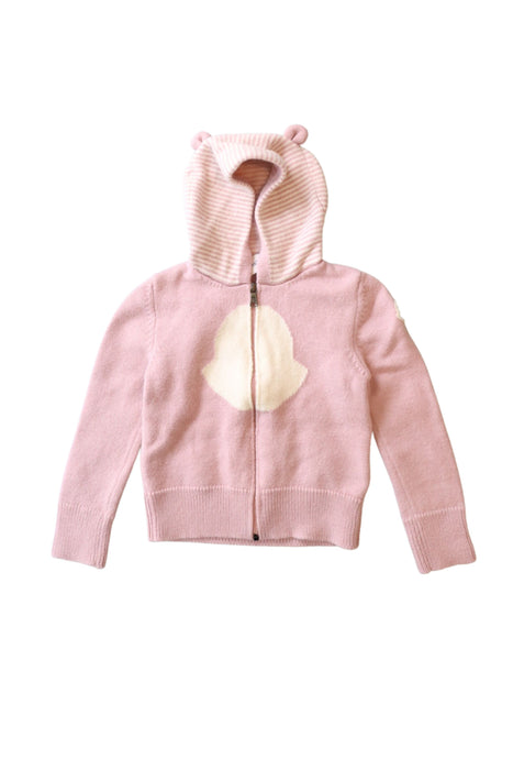 A Pink Knit Sweaters from Moncler in size 2T for girl. (Front View)