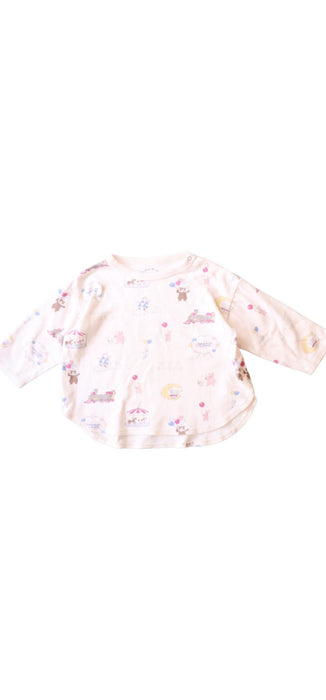 A Ivory Long Sleeve Tops from Gelato Pique in size 12-18M for girl. (Front View)