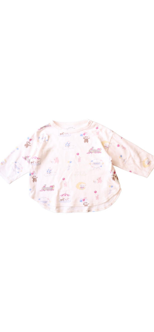 A Ivory Long Sleeve Tops from Gelato Pique in size 12-18M for girl. (Front View)