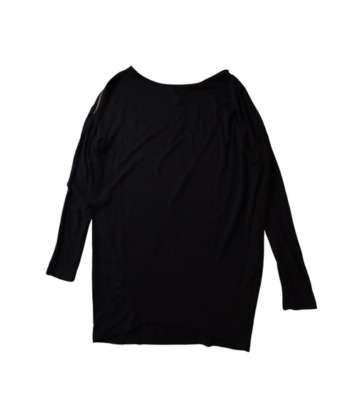 A Black Long Sleeve Tops from Seraphine in size M for maternity. (Front View)