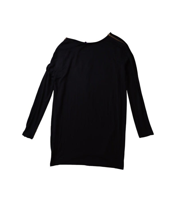 A Black Long Sleeve Tops from Seraphine in size M for maternity. (Back View)